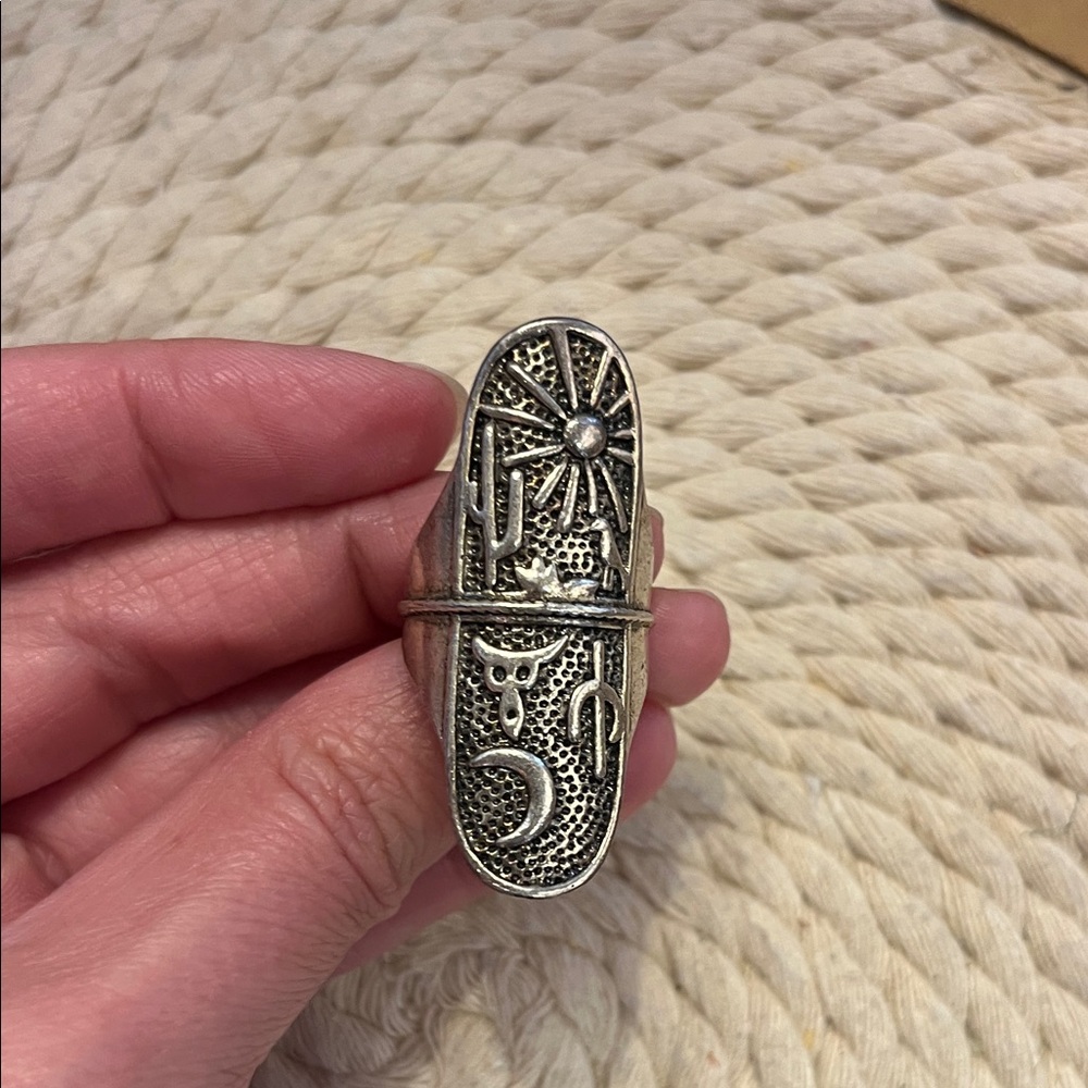 Silver Statement Ring - image 2